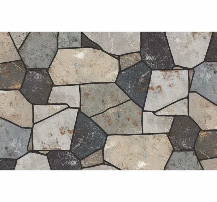 Papel de parede pedra óptica de pedra industrial - TenStickers