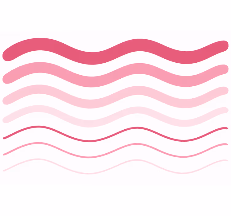 Papel de parede rosa ondas - TenStickers