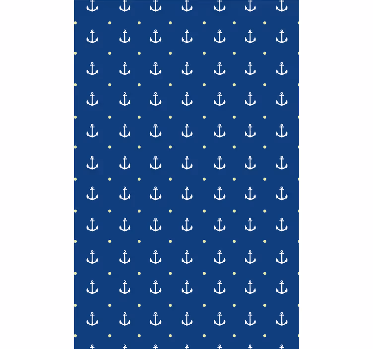 Papel de parede azul Âncoras - TenStickers