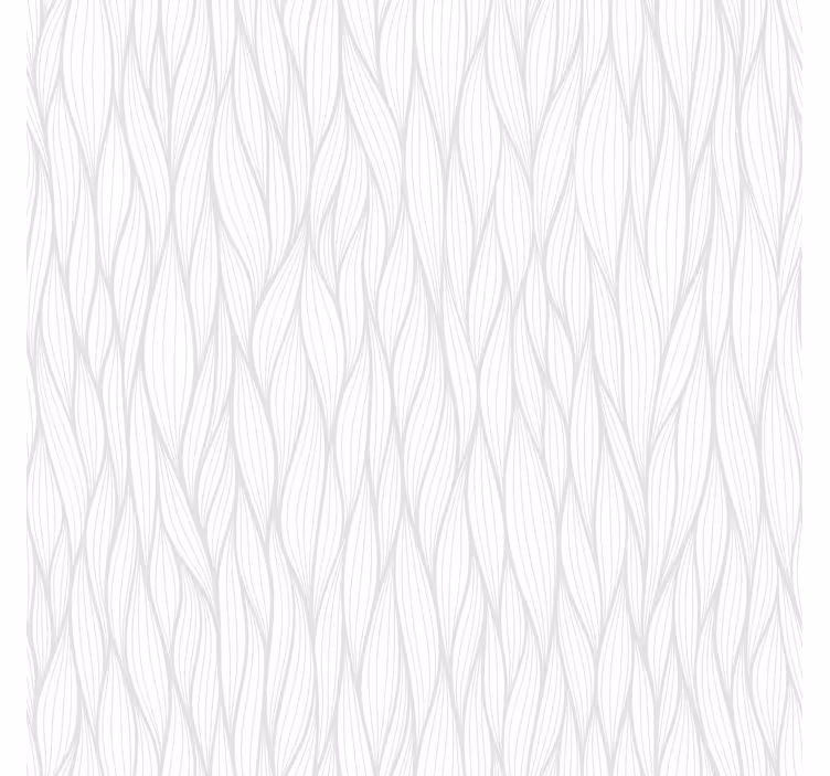 Papel parede branco com linhas onduladas - TenStickers
