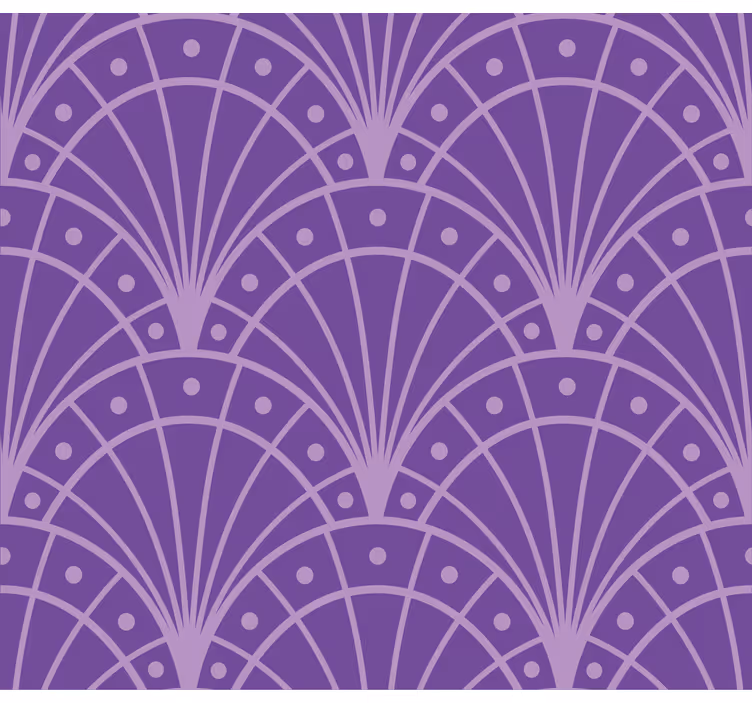 Papel de parede roxo arte déco lilás minimalista - TenStickers