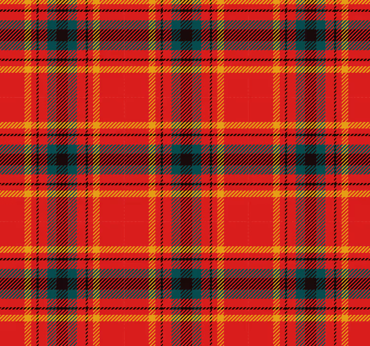 Papel de parede vermelho textura tartan natalina - TenStickers
