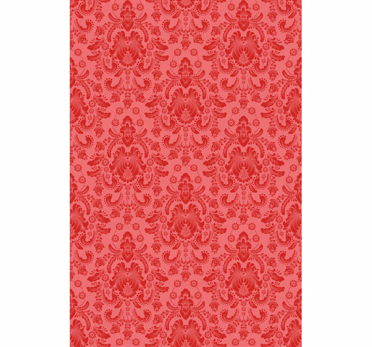 Papel de parede vermelho casa lydiard - TenStickers