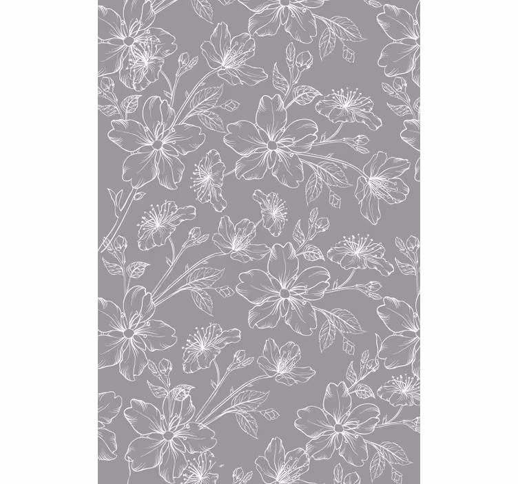 Papel de parede cinzento com padrão cinza - TenStickers