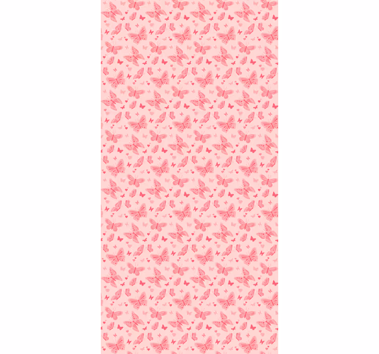 Papel de parede rosa para decoração pink - TenStickers