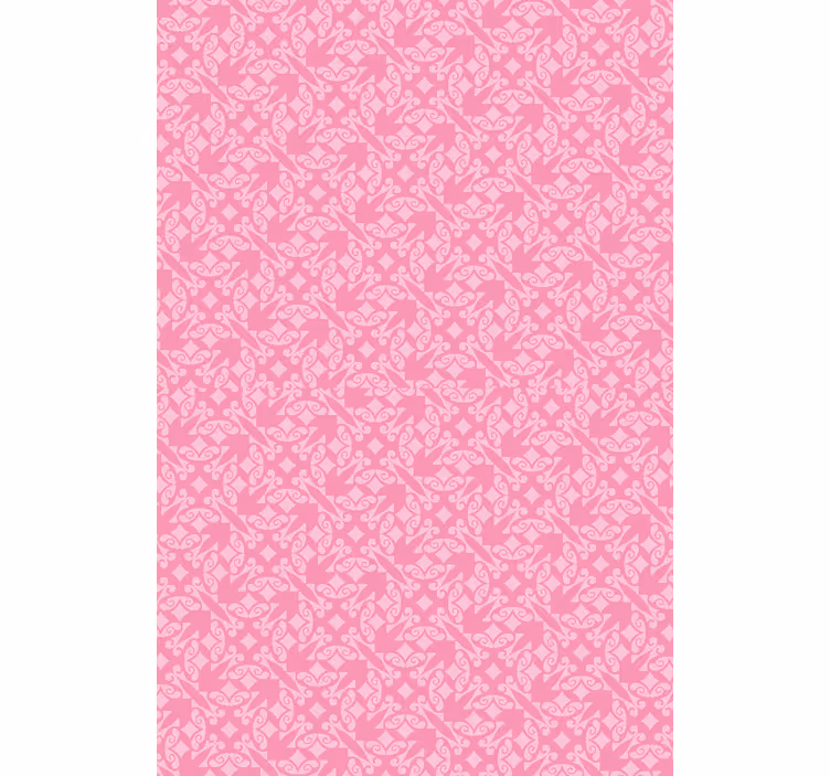 Papel de parede rosa ornamental - TenStickers