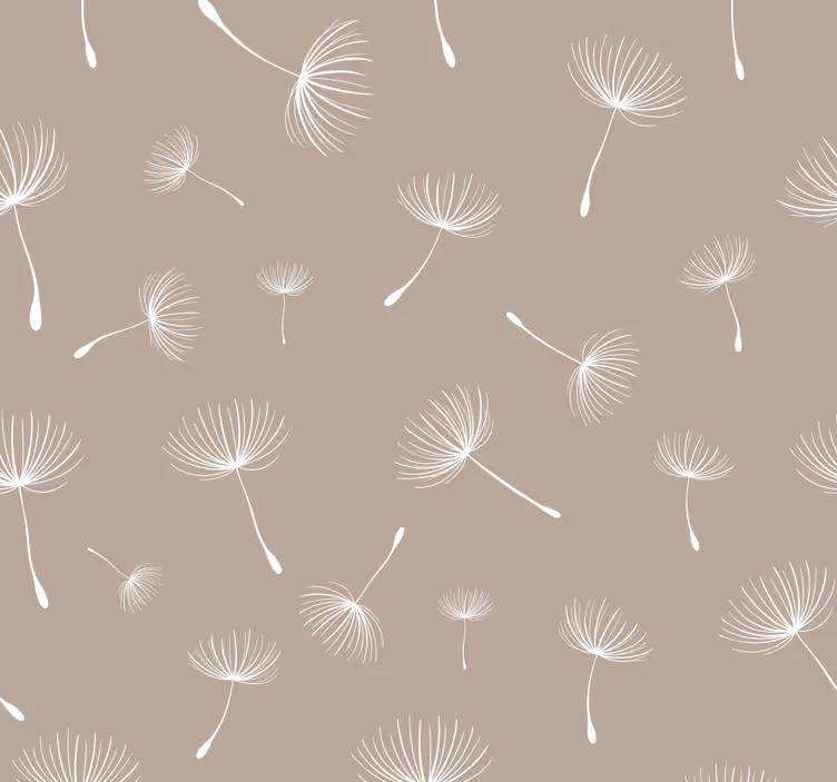 Papel de parede floral dente de leão - TenStickers