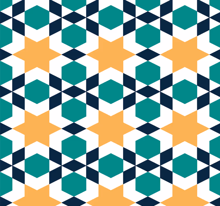 Papel de parede para sala estilo marroquino - TenStickers