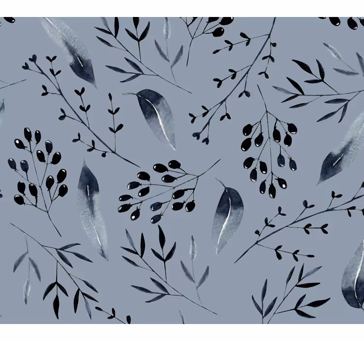 Papel de parede de natureza de árvores cinza - TenStickers