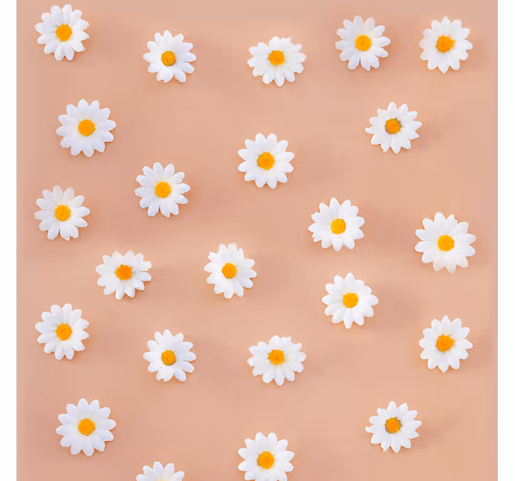 Papel de parede floral magarida moderna - TenStickers