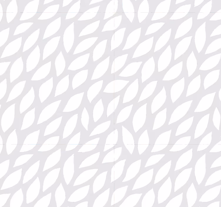 Papel de parede ornamental folhas brancas - TenStickers