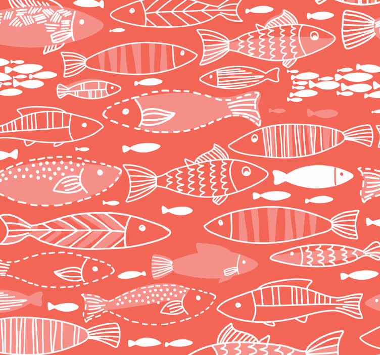 papel de parede de animais Muitos peixes no mar - TenStickers