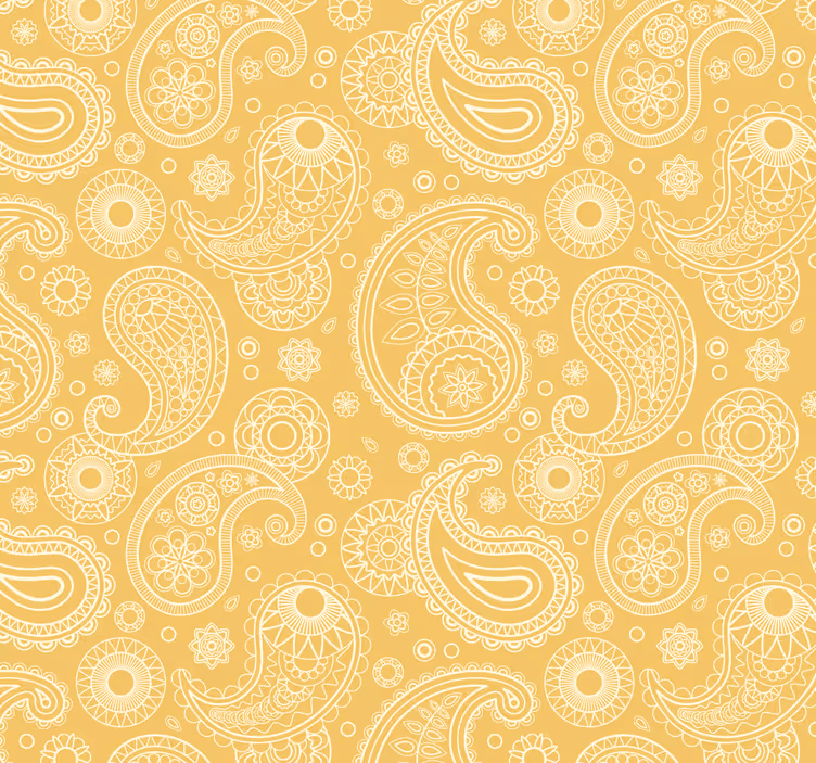 papel parede ornamental Estilo paisley árabe - TenStickers