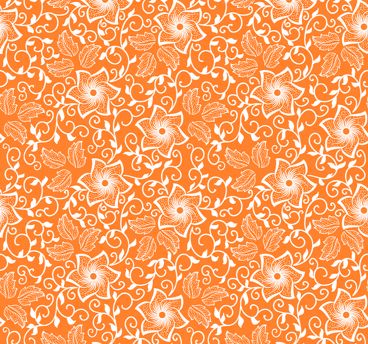 papel de parede ornamental Paisley flores - TenStickers