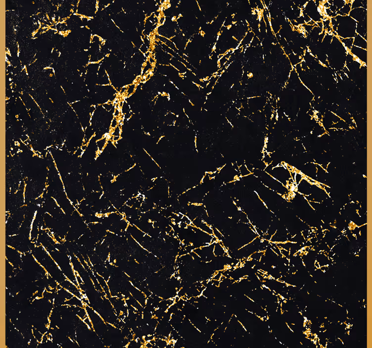 papel de parede mármore Textura de mármore preto e dourado - TenStickers