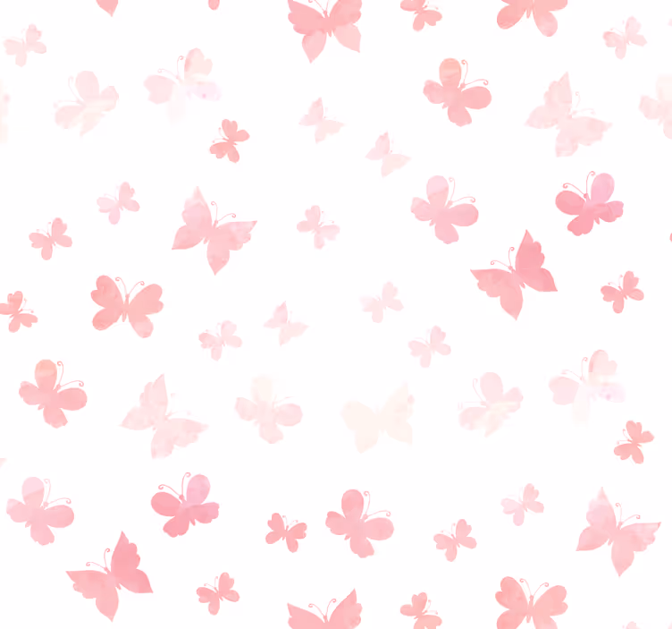 papel de parede borboletas Borboletas rosa - TenStickers