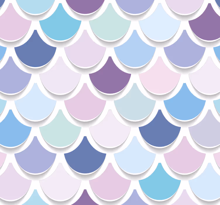 papel de parede outras texturas Escala de sereia - TenStickers