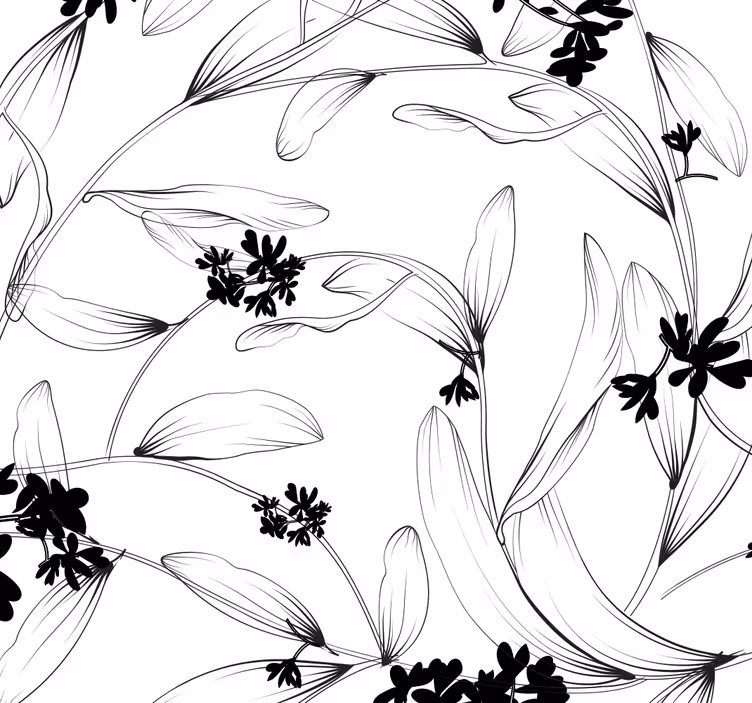papel de parede natureza Lírios de Vanguarda - TenStickers