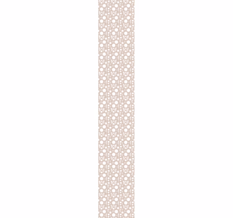 papel de parede floral Floral bege - TenStickers