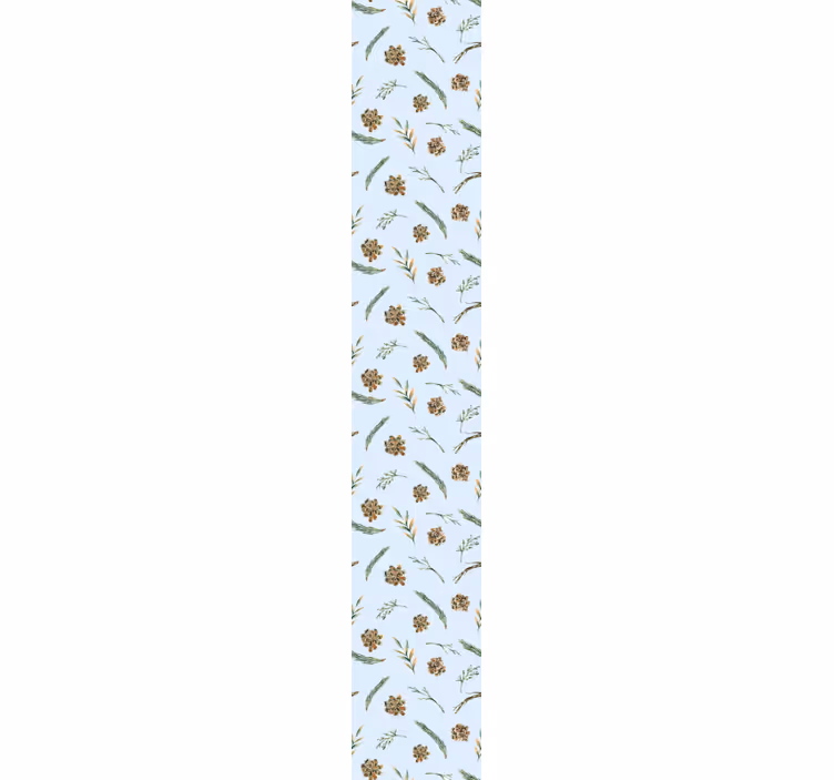 papel de parede flores estampa botânica suave - TenStickers