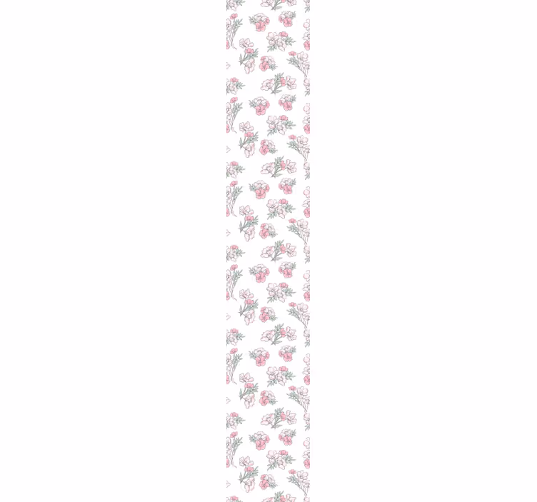 papel de parede floral Tons de flor rosa - TenStickers