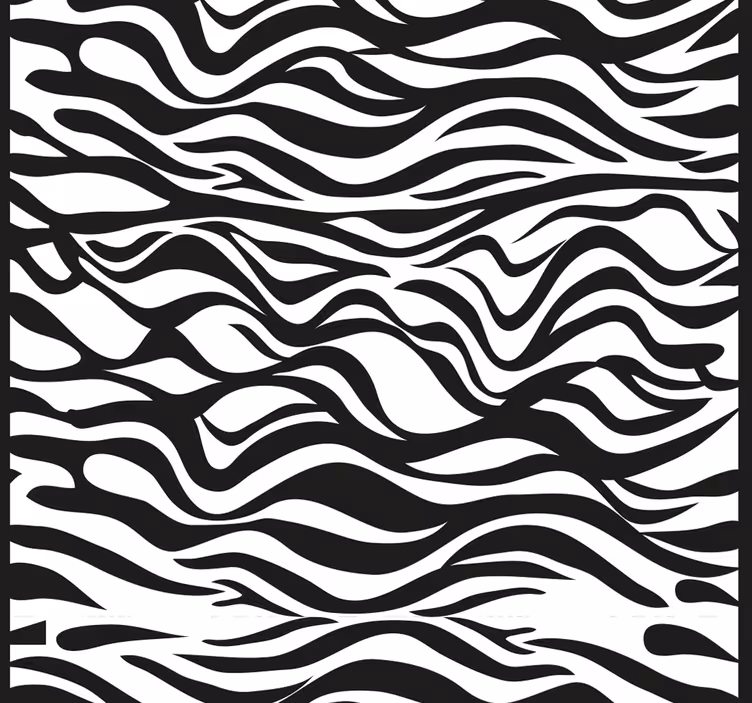 Padrão de listras de zebra - TenStickers