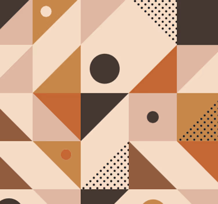 papel de parede moderno Retalhos de Castanho - TenStickers