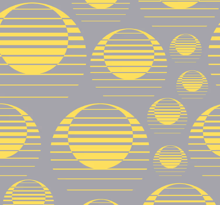 Papel de parede formas geométricas padrão de pontos - TenStickers