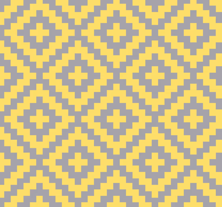 papel de parede triângulos Padrão de triângulo cinza e amarelo - TenStickers