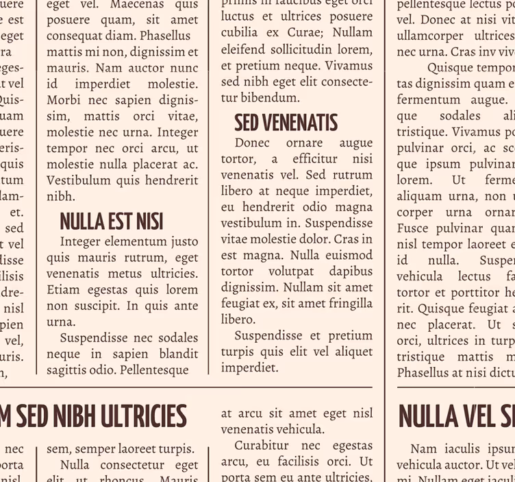 Papel de parede impressão de jornal vintage - TenStickers