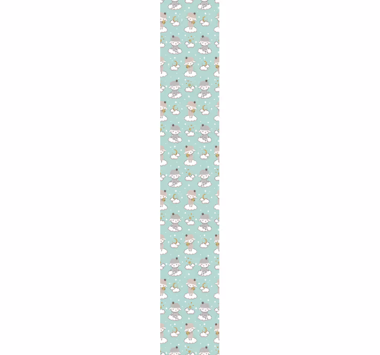 Papel de parede infantil com ovelhas - TenStickers