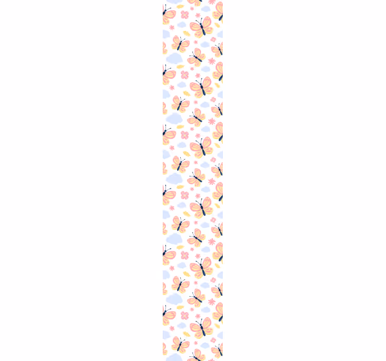 papel de parede borboletas padrões de nuvem de borboleta - TenStickers
