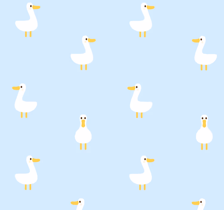 papel de parede de animais Gansos diferentes - TenStickers