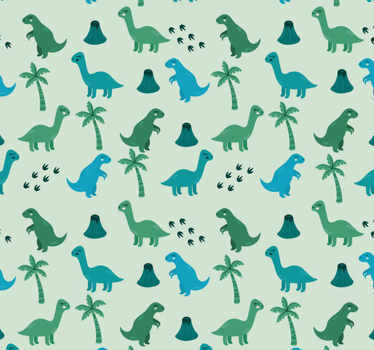 Papel de parede dinossauros motivos de dinossauros - TenStickers