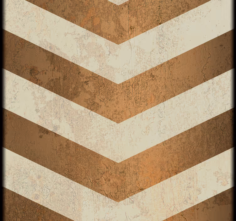Papel de parede riscas ondas de canela - TenStickers