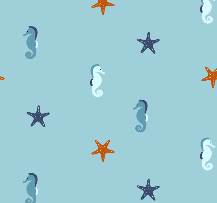 papel de parede de animais Estilo marinho estilo marinho - TenStickers