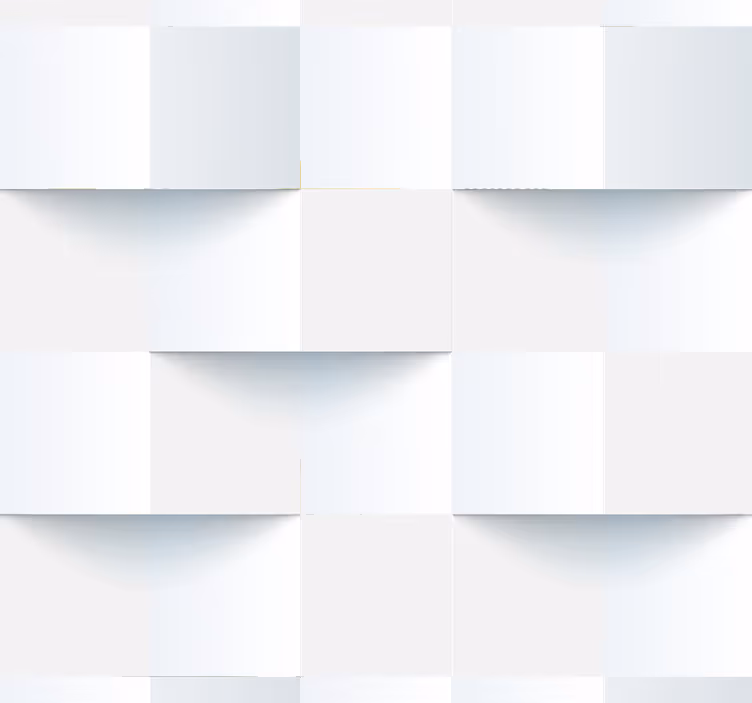 Papel de parede para sala 3d branco - TenStickers