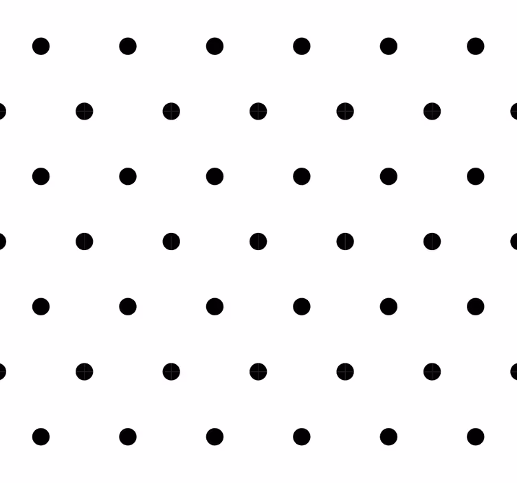 papel de parede círculos em fundo branco - TenStickers