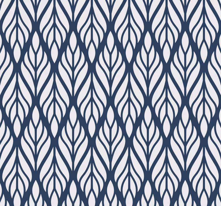 papel de parede abstracto Ornamento azul cinza glamour - TenStickers