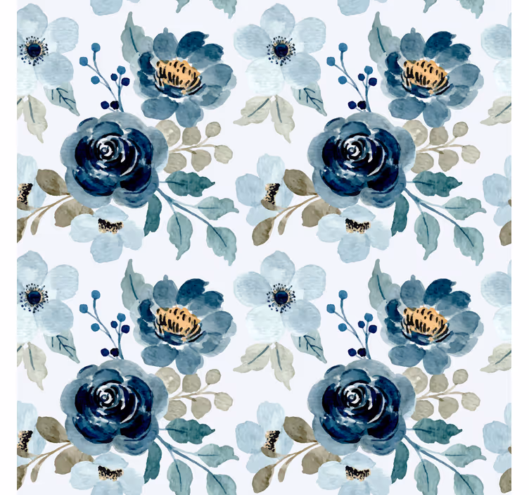 papel de parede flores motivo de buquê floral - TenStickers