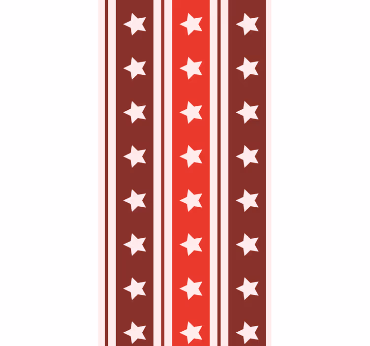papel de parede vertical padrão estrelado listrado - TenStickers