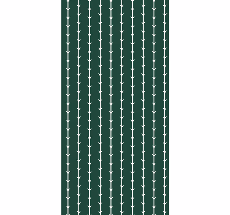 papel de parede vertical riscas verdes e brancas - TenStickers