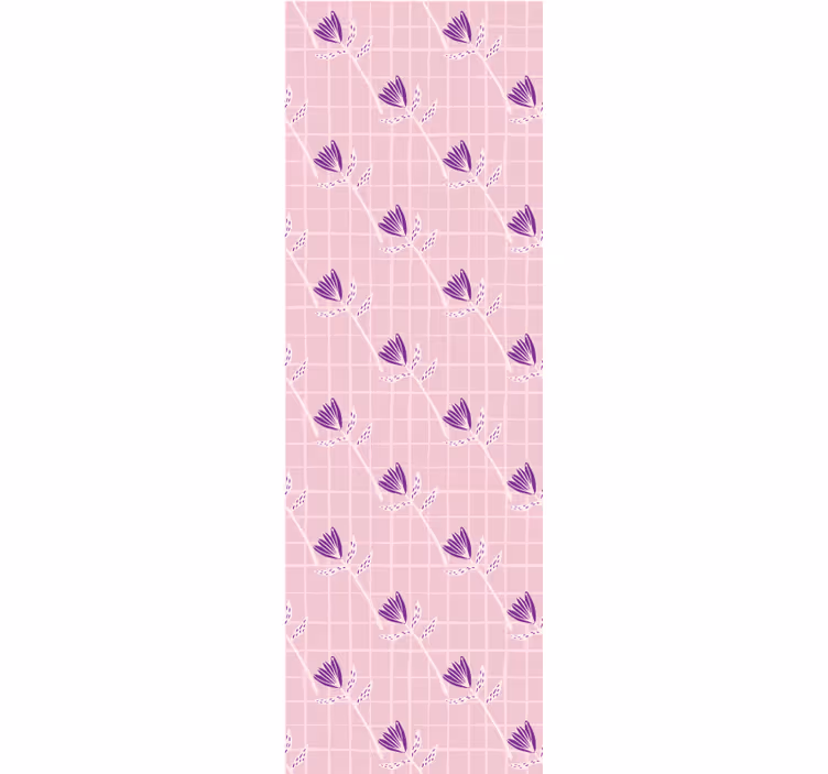 papel de parede formas geométricas padrão floral geométrico - TenStickers