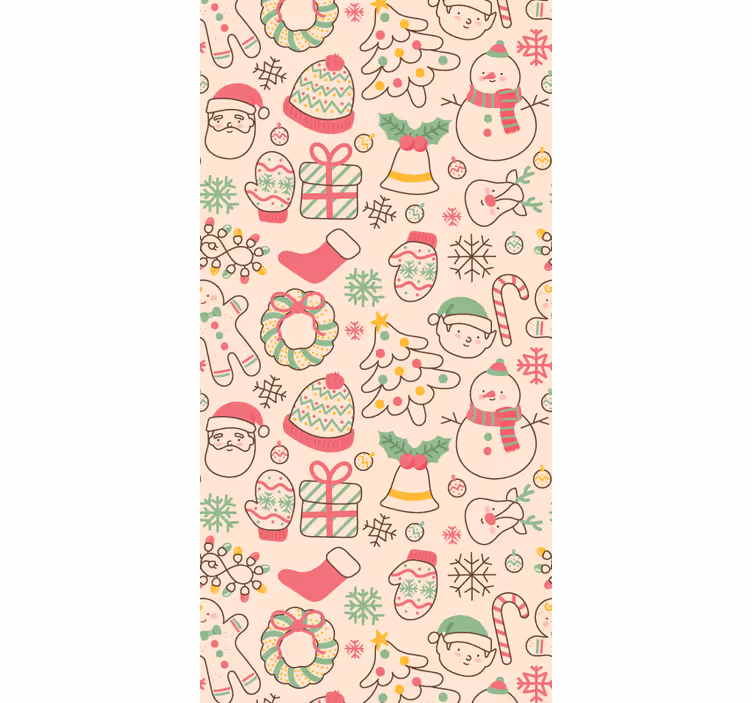 Papel de parede Natal alegria da época festiva - TenStickers