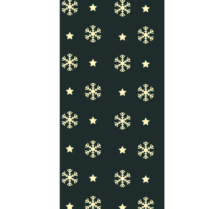 Papel de parede nórdicos flocos de neve escandinavos - TenStickers
