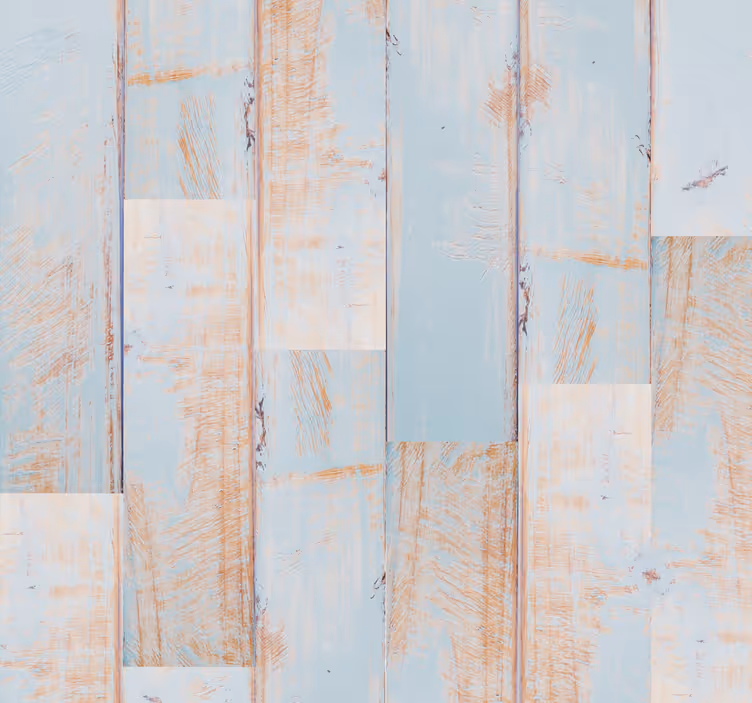 Papel de parede para quarto madeira azul - TenStickers