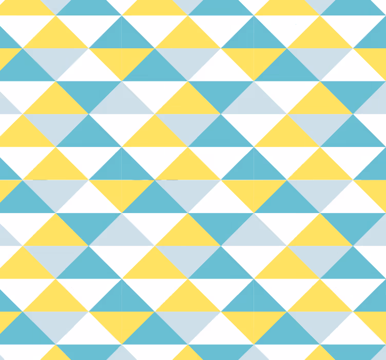 papel de parede azulejos Amarelo e tons de azulejo geométrico - TenStickers