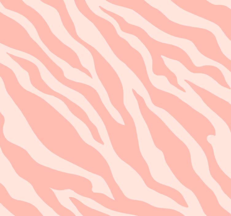 papel de parede de animais Estampa de zebra rosa - TenStickers