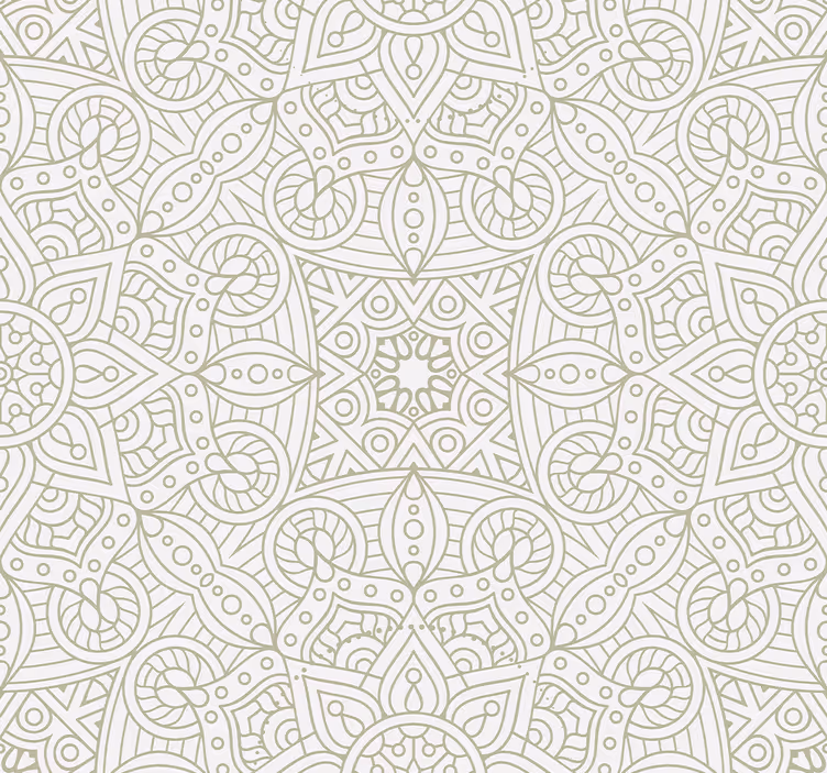 papel de parede ornamental mandalas geométricas - TenStickers
