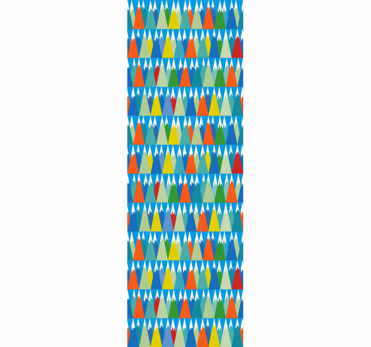 Papel de parede formas geométricas paisagem montanhosa - TenStickers
